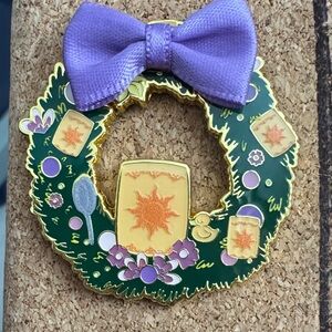 Disney Lounge Fly Rapunzel Gold Crown Enamel Pin with Purple Accents